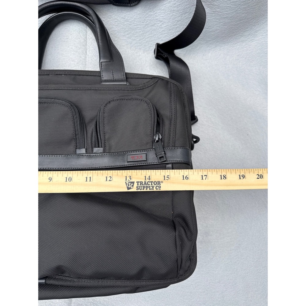 Tumi Alpha II Briefcase Travel Expandable Ballistic Nylon Laptop Bag Business - Picture 8 of 13
